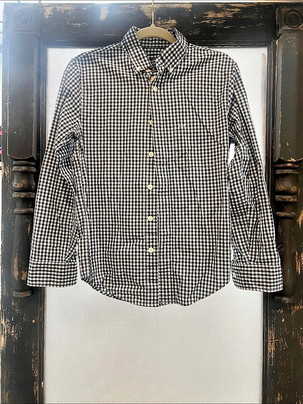 Abercrombie & Fitch Gingham Button Down Blue & White Size XS